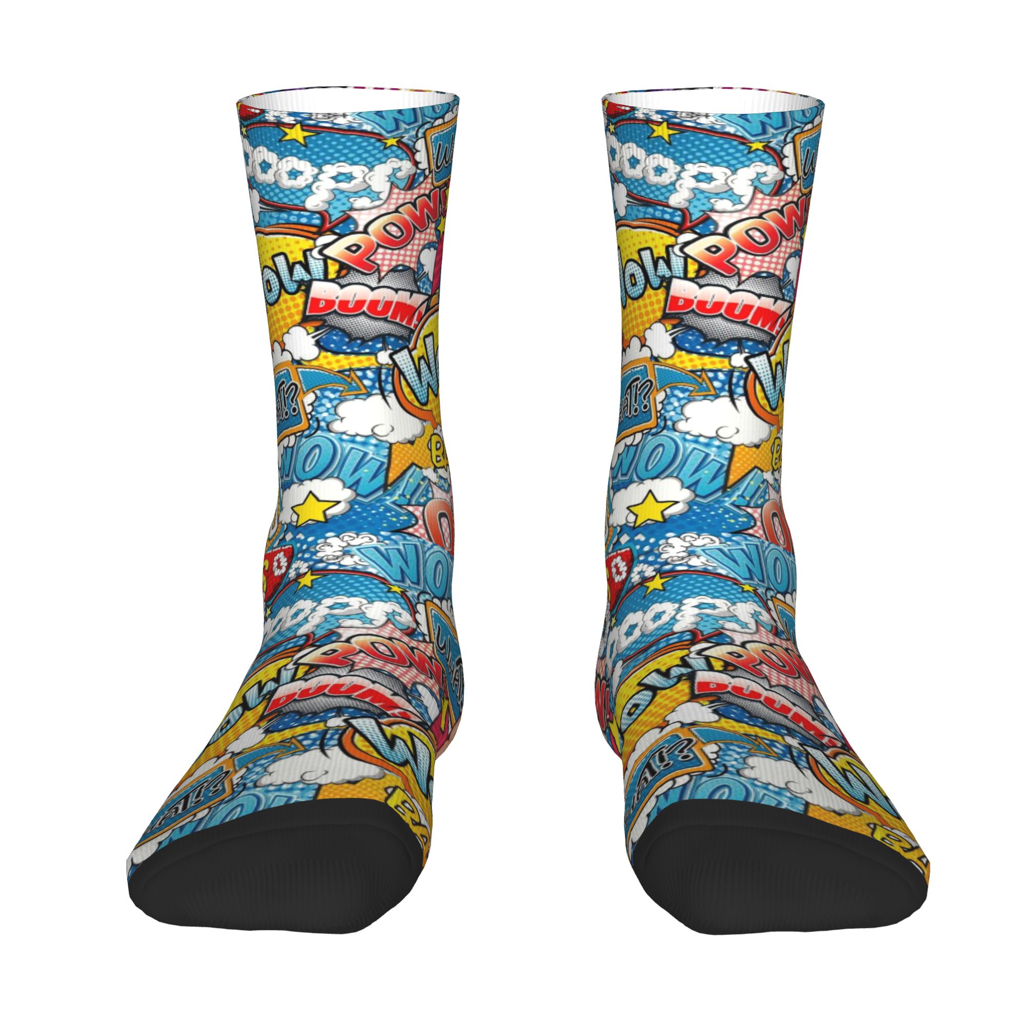 Vintage Fashion For Mens - Custom Fashion Vintage Comic Book Socks