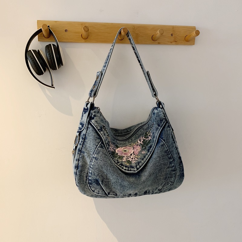 Vintage Fashion Jeans - Vintage Denim Crossbody Shoulder Bag Sweet