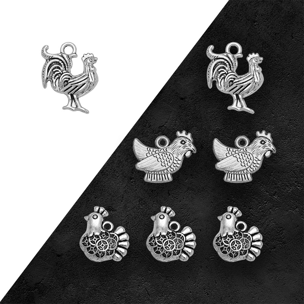 Vintage Fashion Resale - Antique Silver Plated Cock Rooster Chicken