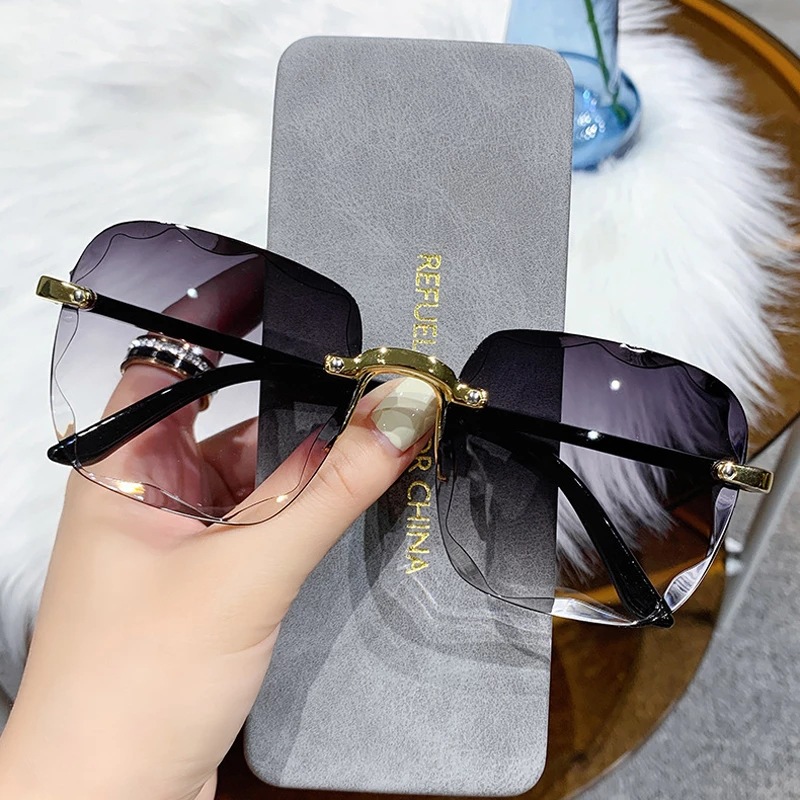 Vintage Fashion Images - 1/3PCS New Rimless Women's Sunglasses Fashion