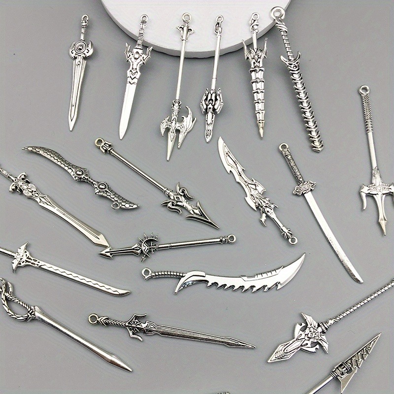 Vintage Fashion Online - Random 10/20pcs Retro Mini Weapon Pendant