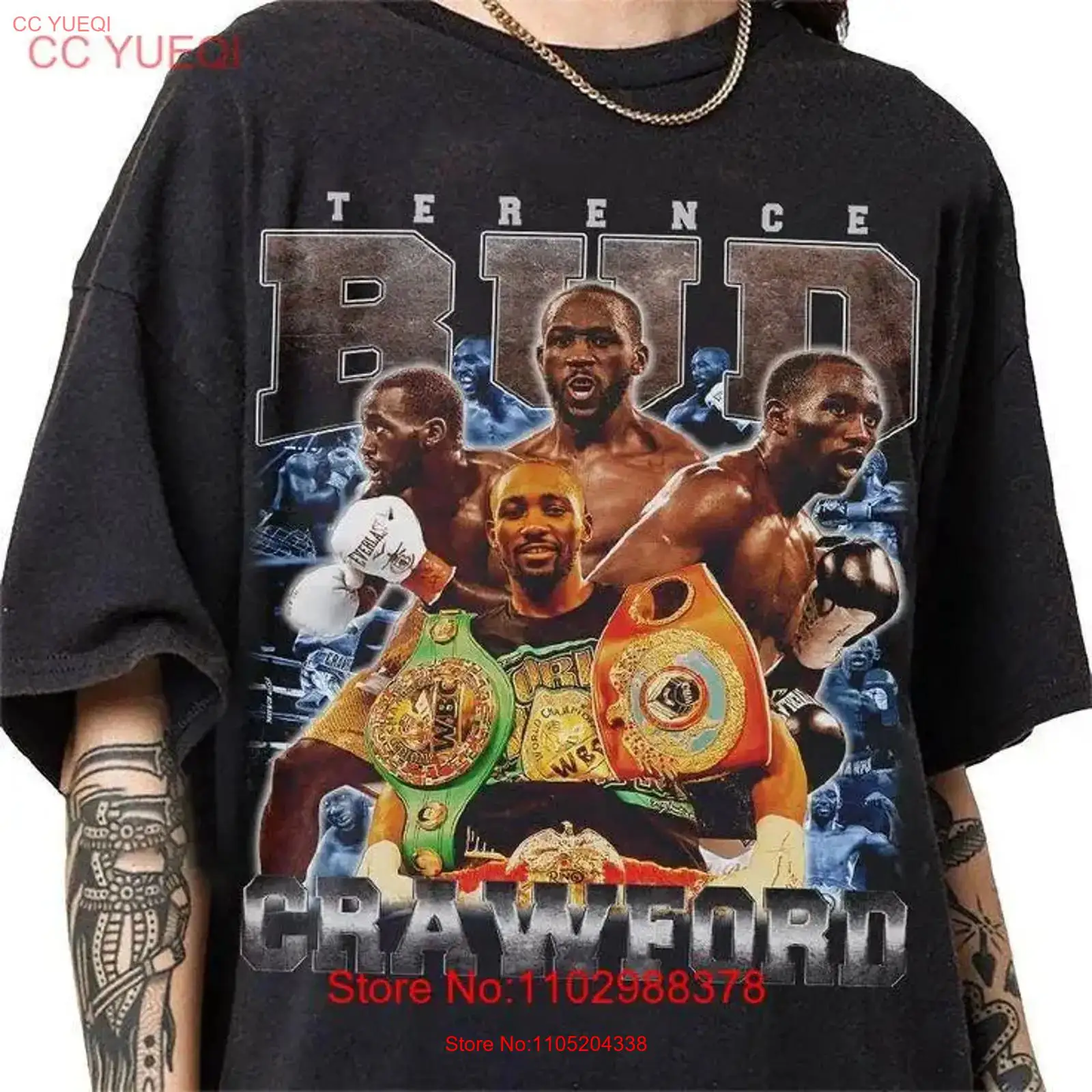 Vintage Fashion Style Men - Terence Crawford 90s Vintage Bootleg Style