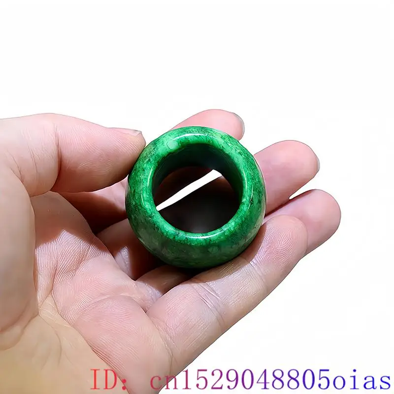 22mm Green Real Jade Rings for - Vintage Fashion Rings 评论和价格