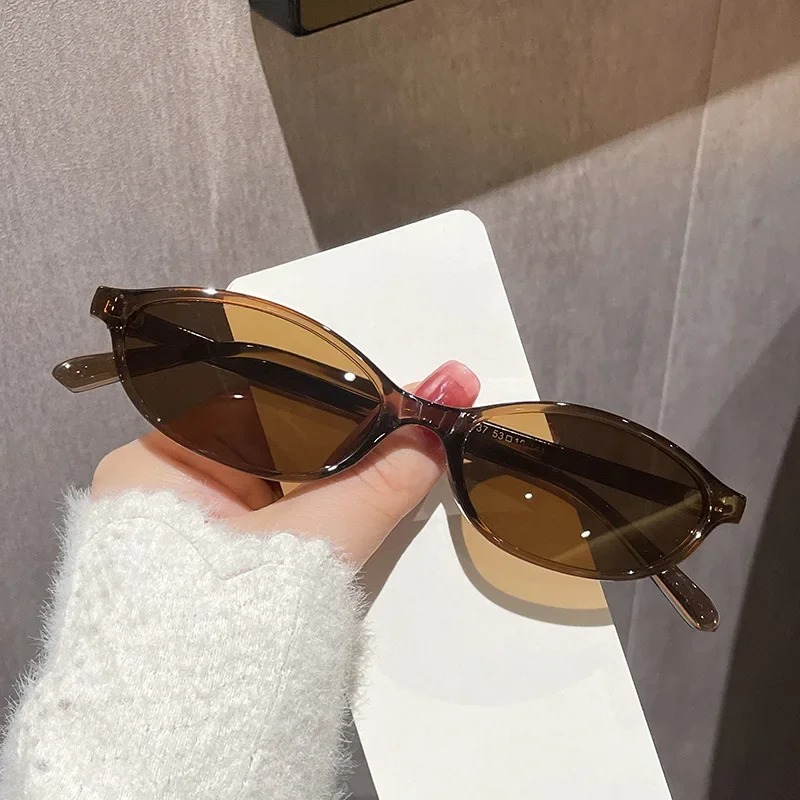 New Retro Small Oval Sunglasse - Vintage Fashion Glasses 评论和价格