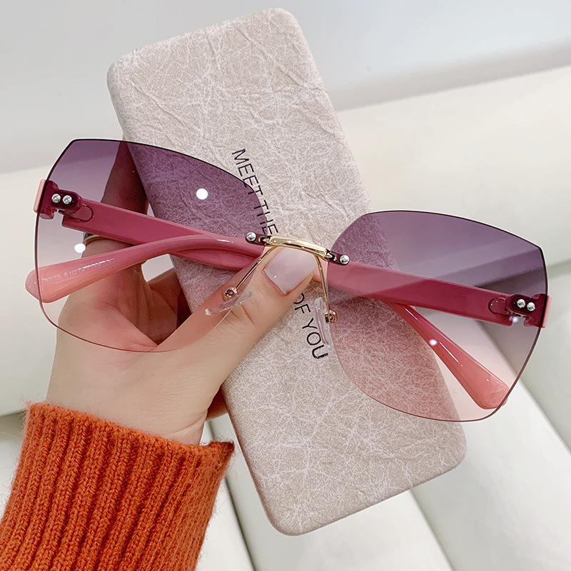 Vintage Rimless Sunglasses Wom - Vintage Fashion Images 评论和价格