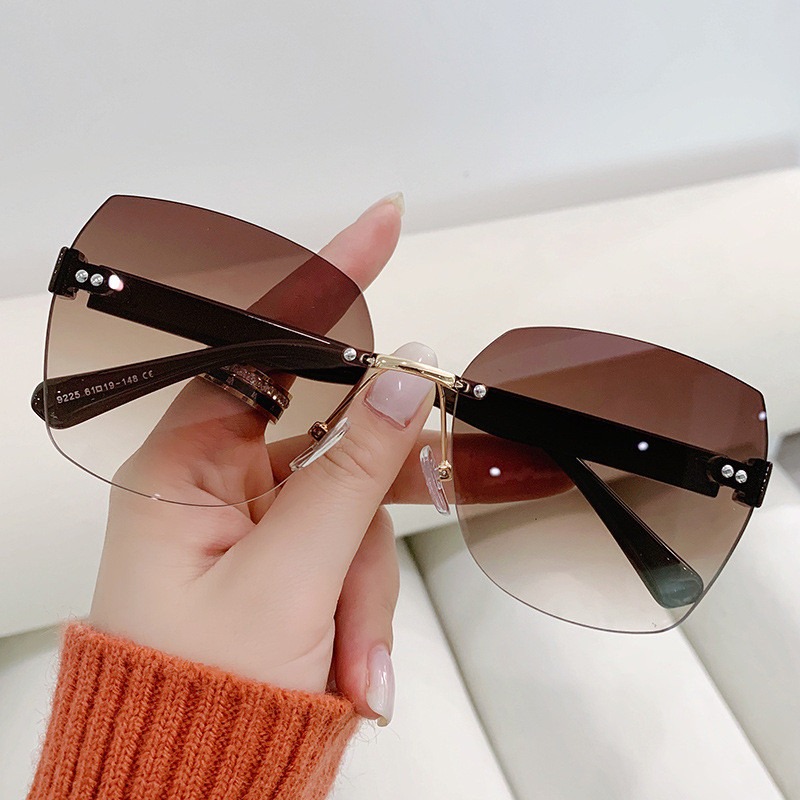 Vintage Rimless Sunglasses Wom - Vintage Fashion Images 评论和价格