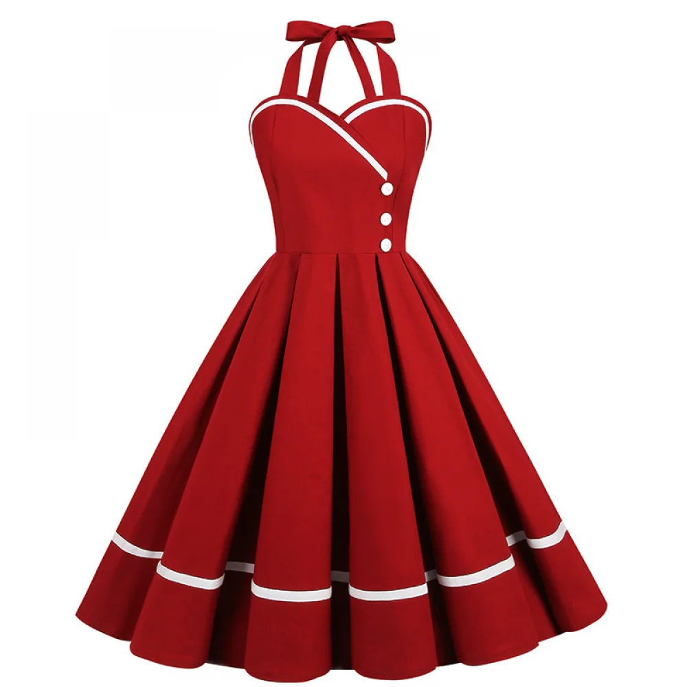 Halloween  50s 60s 80s Retro D - Vintage Fashion Female 评论和价格