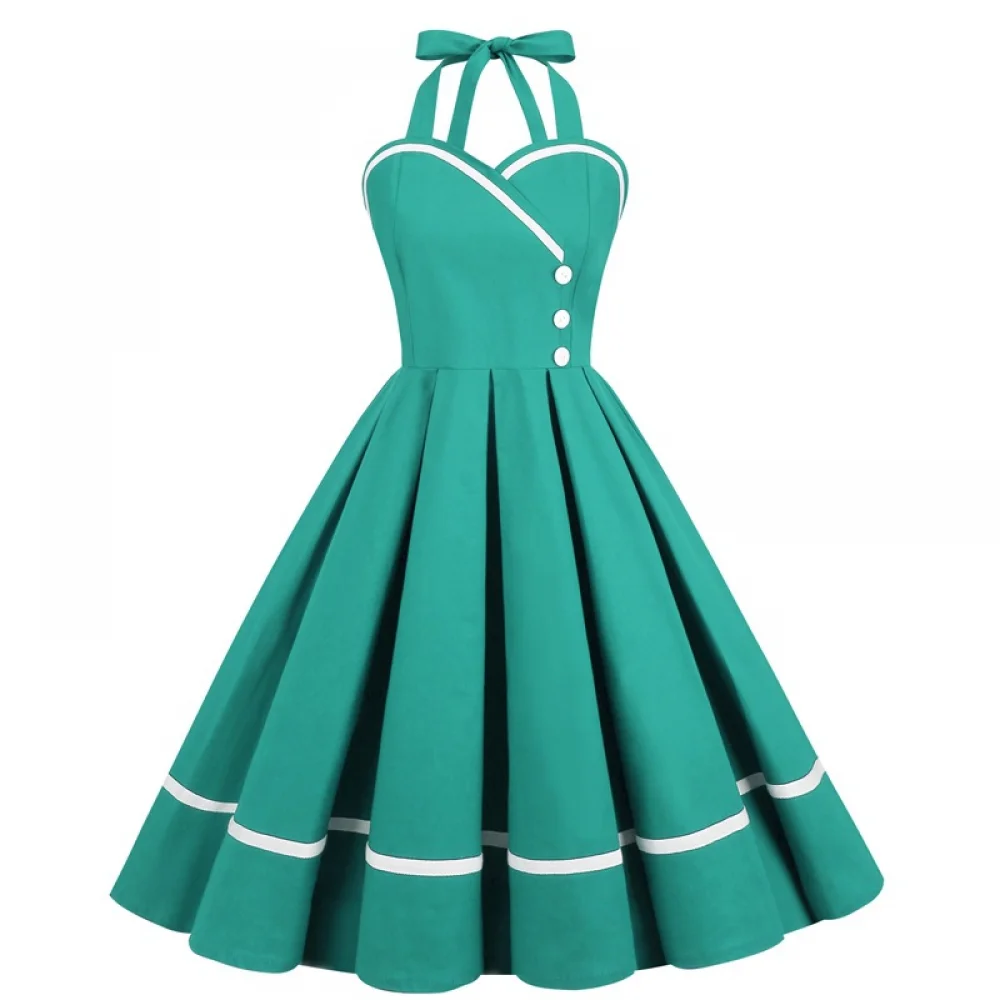 Halloween  50s 60s 80s Retro D - Vintage Fashion Female 评论和价格