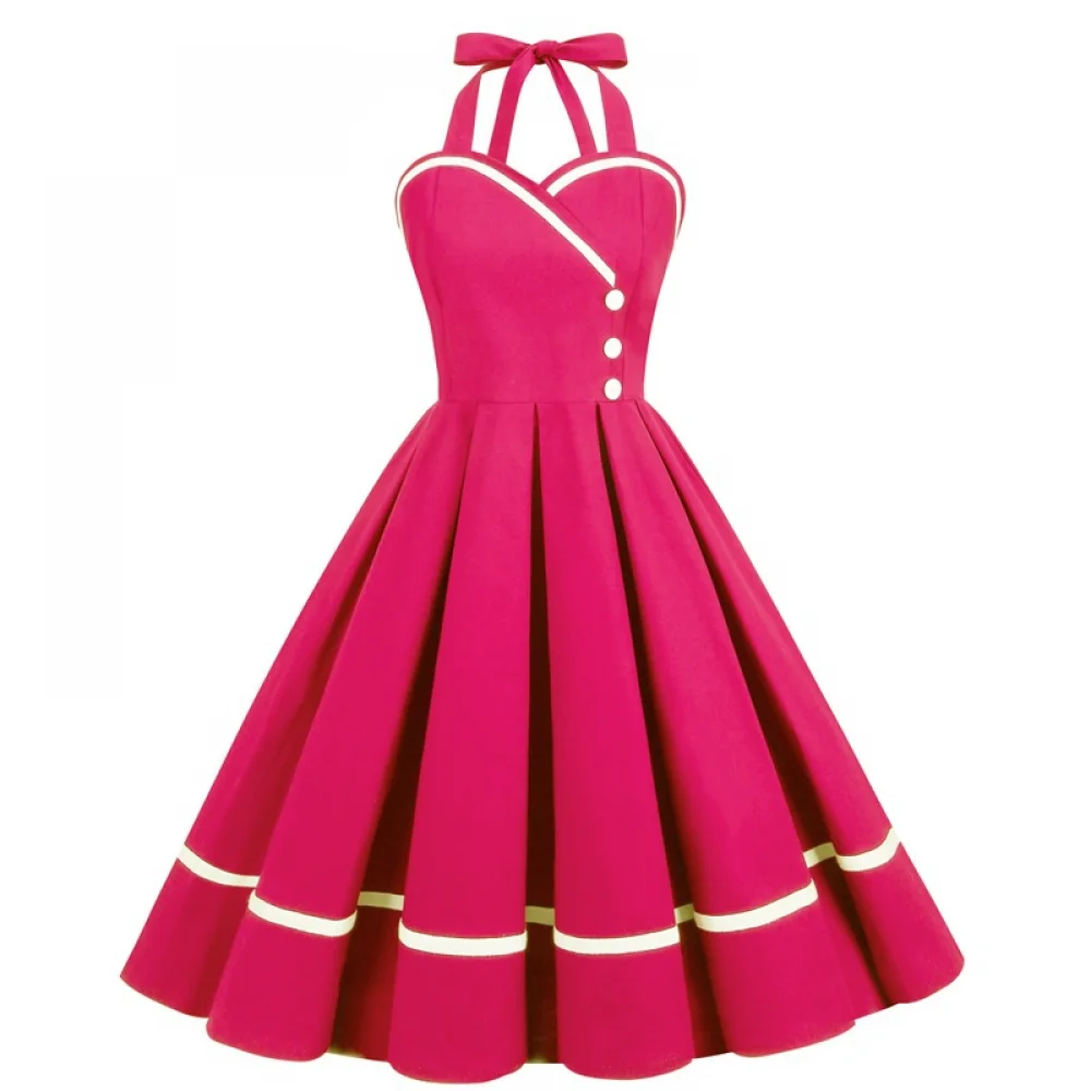Halloween  50s 60s 80s Retro D - Vintage Fashion Female 评论和价格