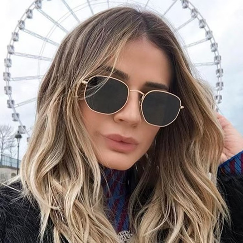 Round punk Sunglasses Men Luxu - Vintage Fashion Images 评论和价格