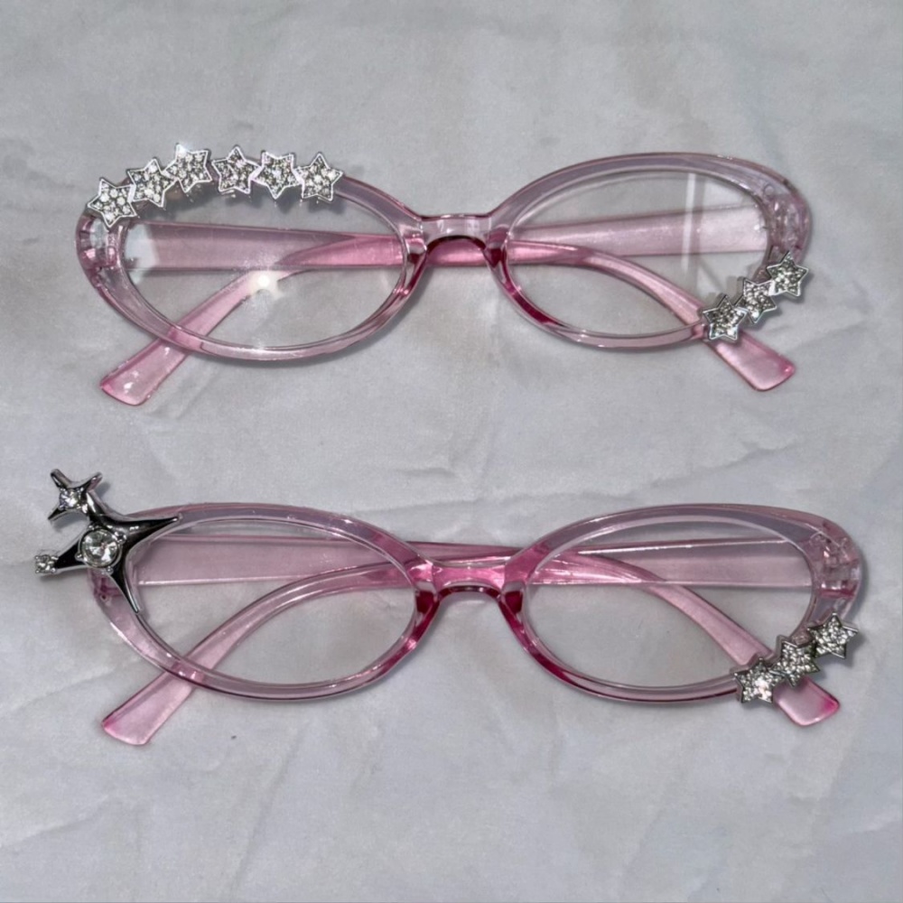 Y2K Star Rhinestone Cat Eye De - Vintage Fashion Glasses 评论和价格