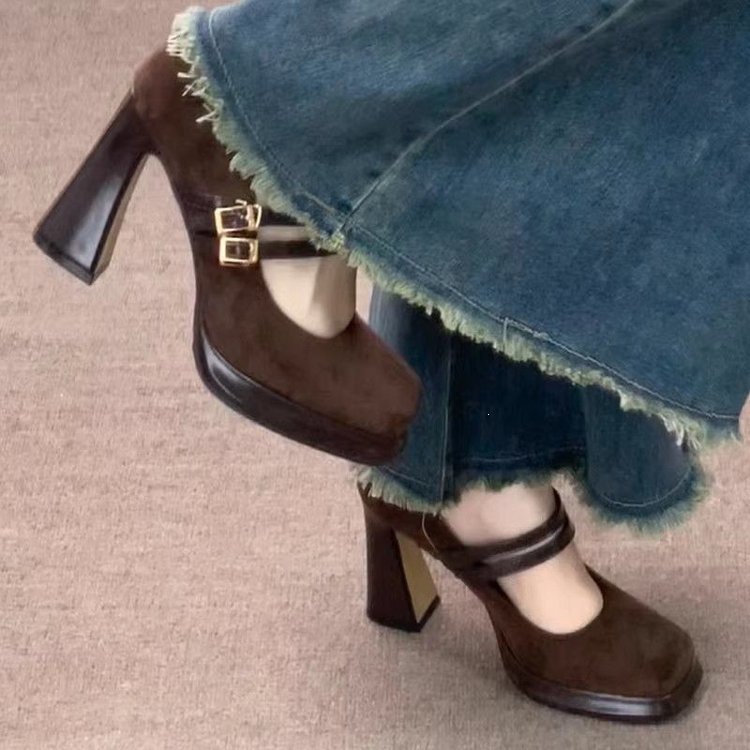 Vintage Thick High Women Mary  - Vintage Fashion Online 评论和价格