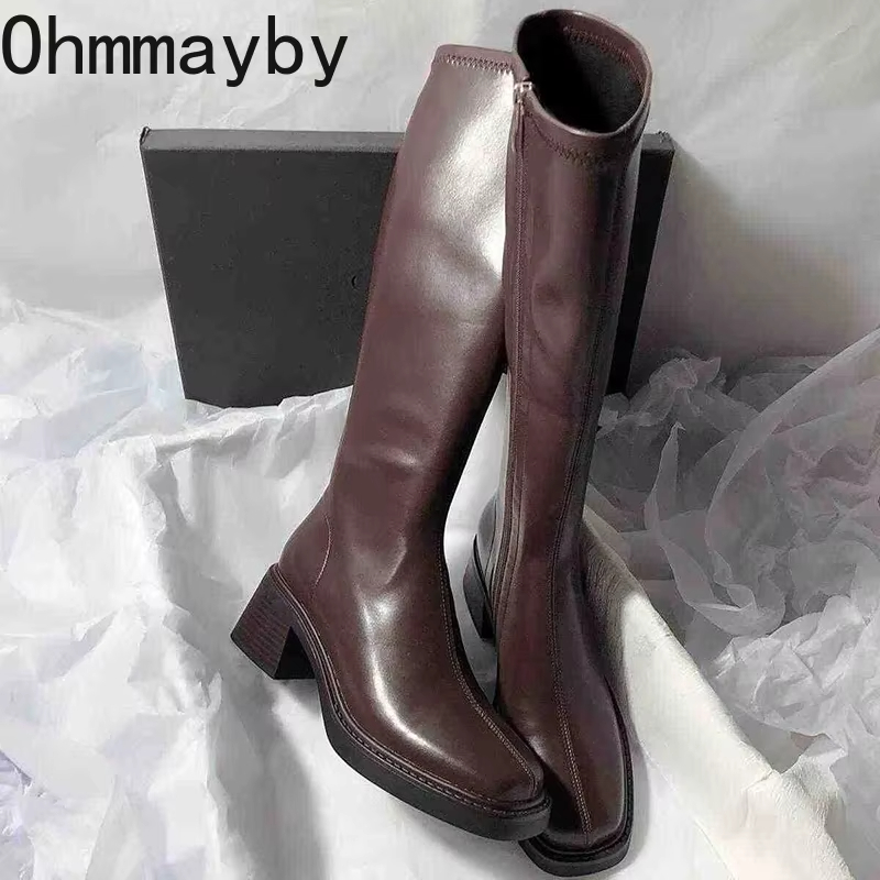 Vintage Thick Heel Women Knee  - Vintage Fashion Online 评论和价格