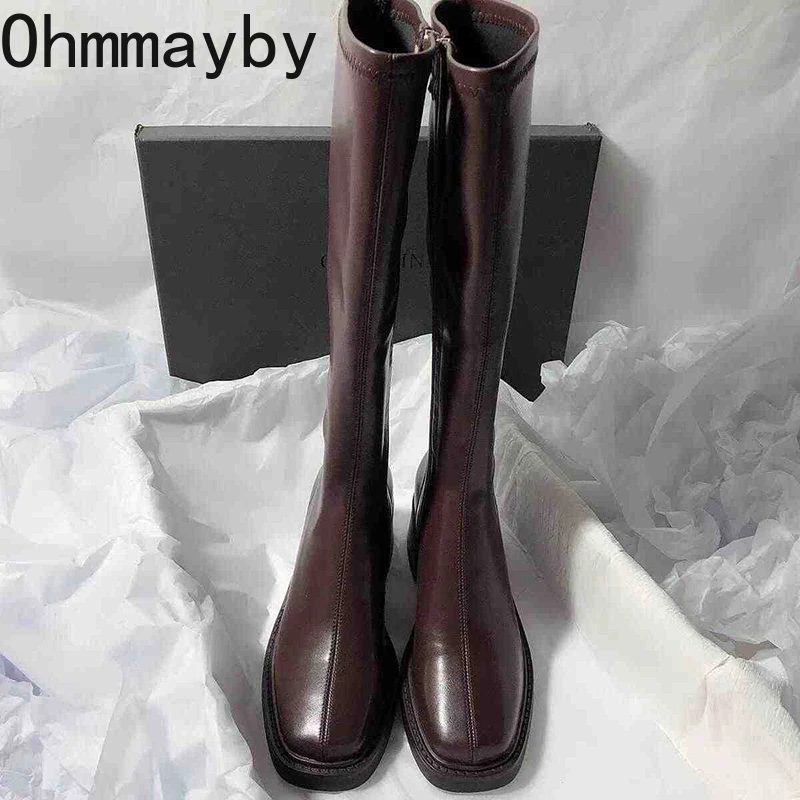 Vintage Thick Heel Women Knee  - Vintage Fashion Online 评论和价格