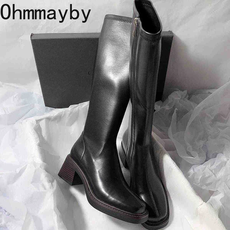 Vintage Thick Heel Women Knee  - Vintage Fashion Online 评论和价格