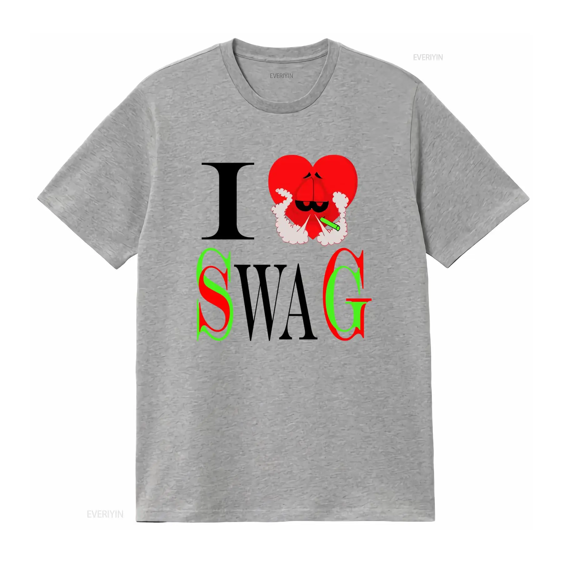 I Swag Heart Print T shirt Ret - Vintage Fashion Style Men 评论和价格