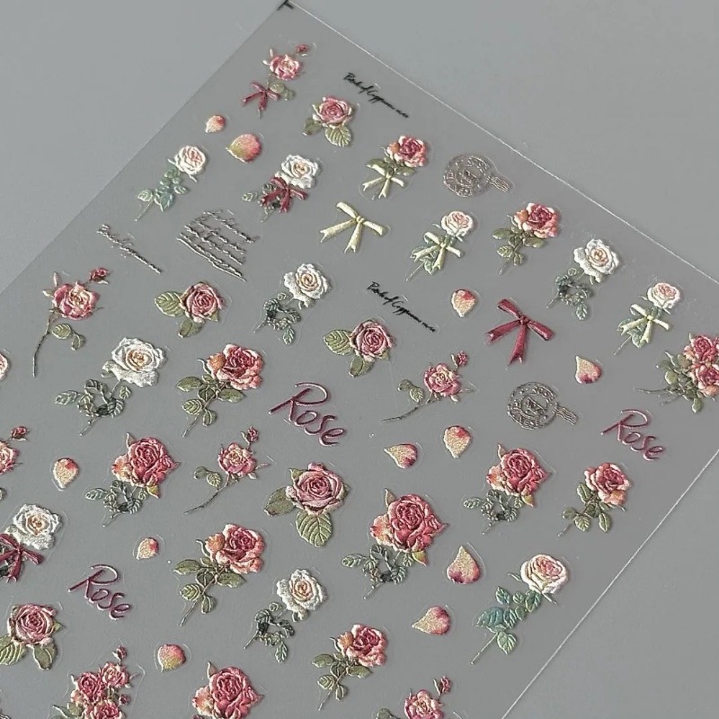 5Pcs Ins Retro Rose Sticker Hi - Vintage Fashion Magazines 评论和价格
