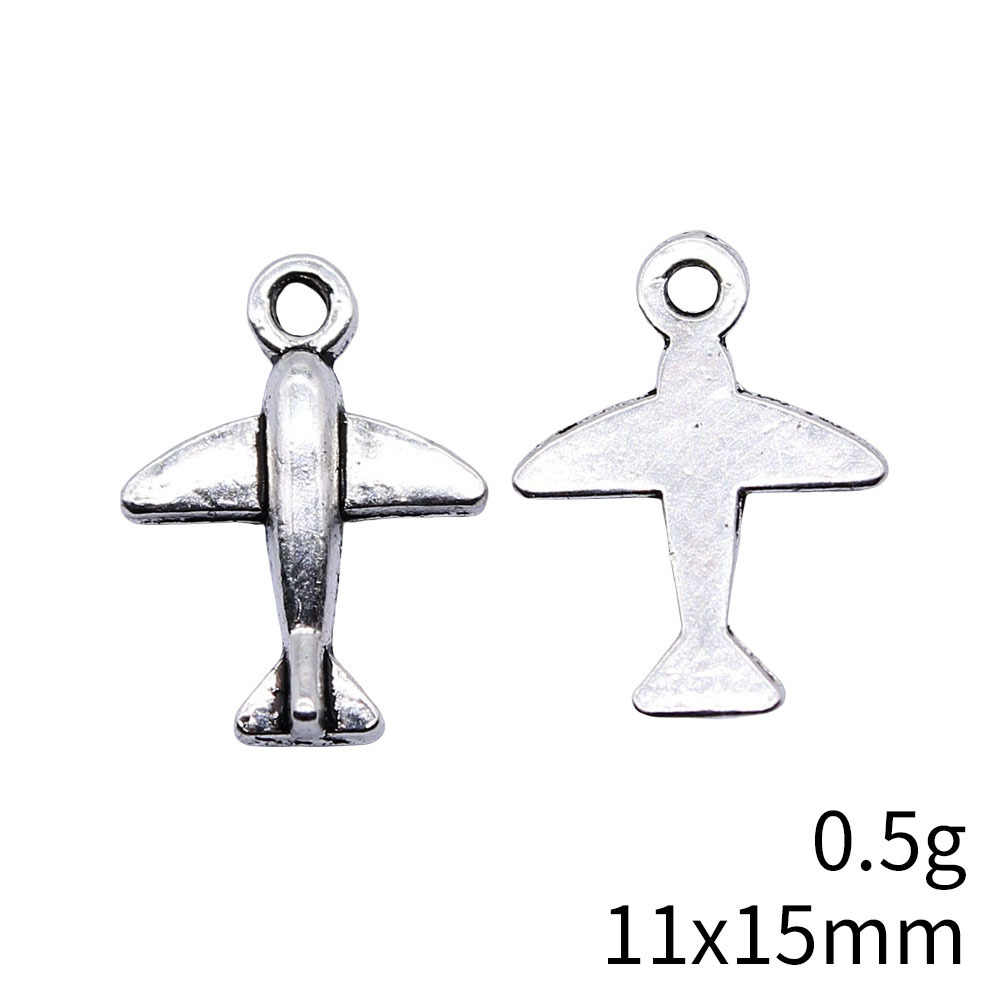 10pcs 11x15mm Antique Silver C - Vintage Fashion Online 评论和价格