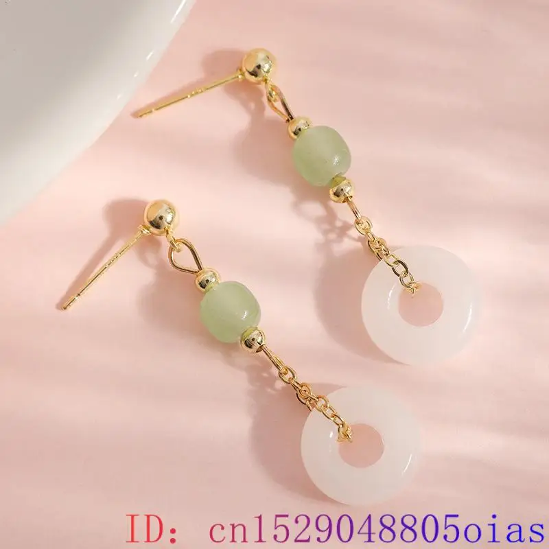 Natural Real Jade Ring Earring - Vintage Fashion Rings 评论和价格