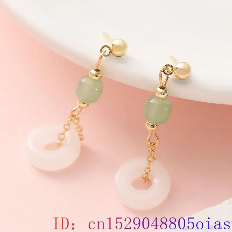 Natural Real Jade Ring Earring - Vintage Fashion Rings 评论和价格
