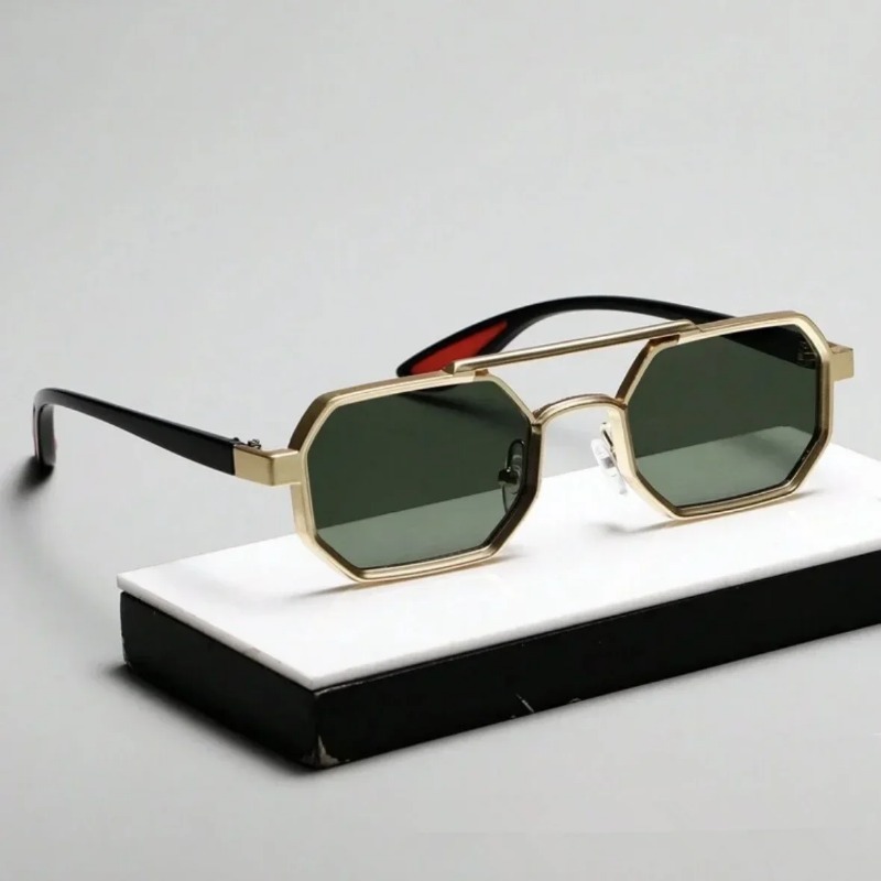 Vintage Square Sunglasses for  - Vintage Fashion Style Men 评论和价格