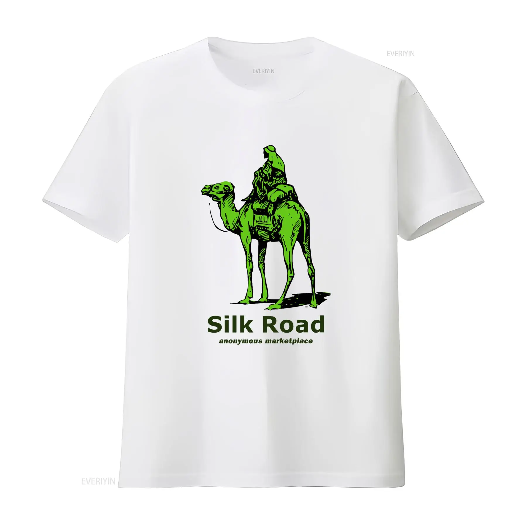 Silk Road T Shirt Retro Green  - Vintage Fashion Style Men 评论和价格
