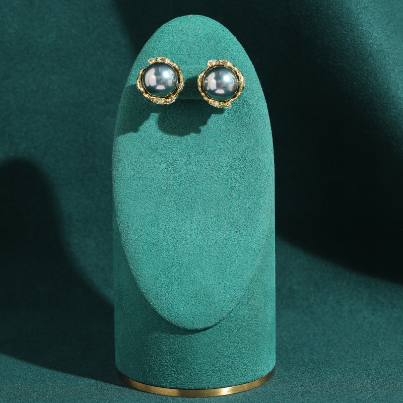 Vintage Grey Pearl Earrings Fo - Vintage Fashion Jewelry Brands 评论和价格