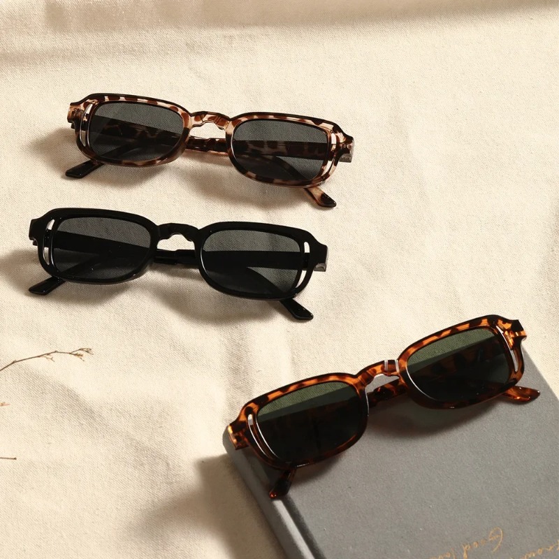 Luxurious Rectangle Sunglasses - Vintage Fashion Images 评论和价格