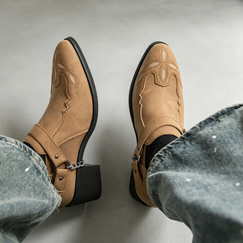 Men's Vintage Cowboy Boots Lea - Vintage Fashion For Mens 评论和价格