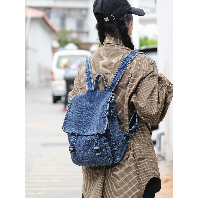 Vintage Denim Backpack For Wom - Vintage Fashion Jeans 评论和价格