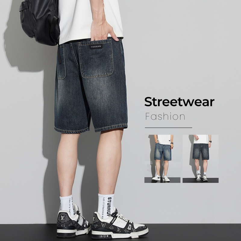 Men's Vintage Denim Shorts Sum - Vintage Fashion Jeans 评论和价格