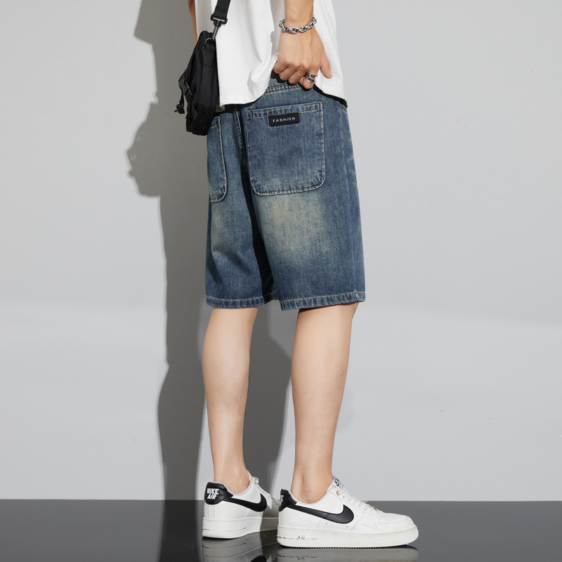 Men's Vintage Denim Shorts Sum - Vintage Fashion Jeans 评论和价格