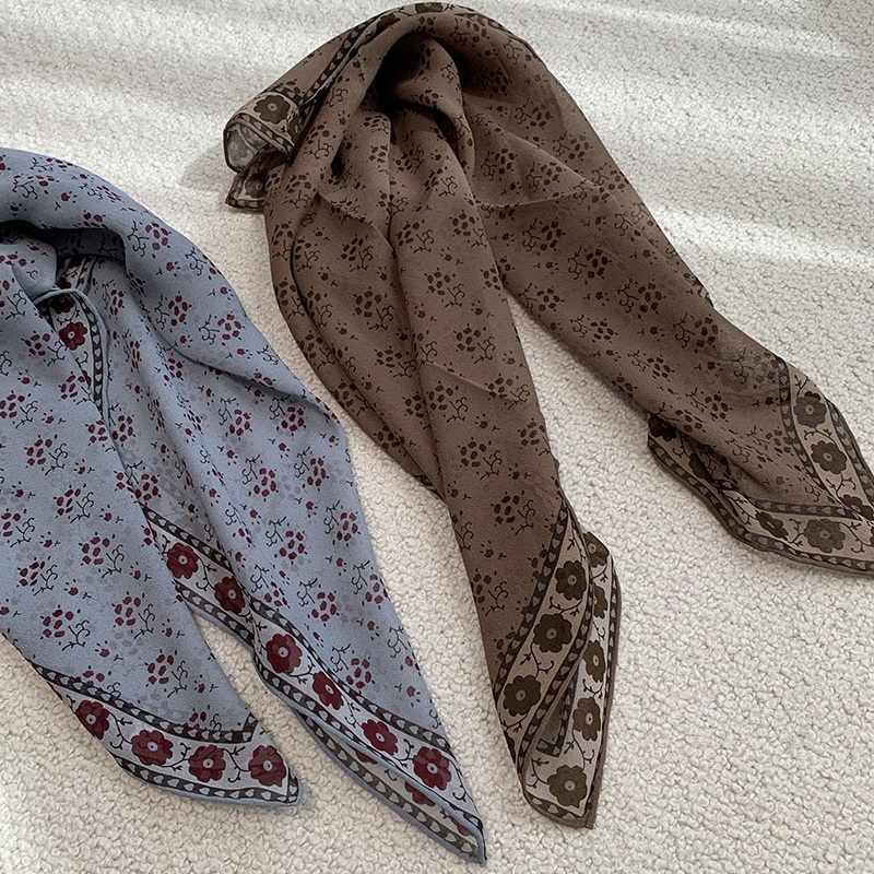 100% Silk Bandana Scarf Necker - Vintage Fashion Rings 评论和价格