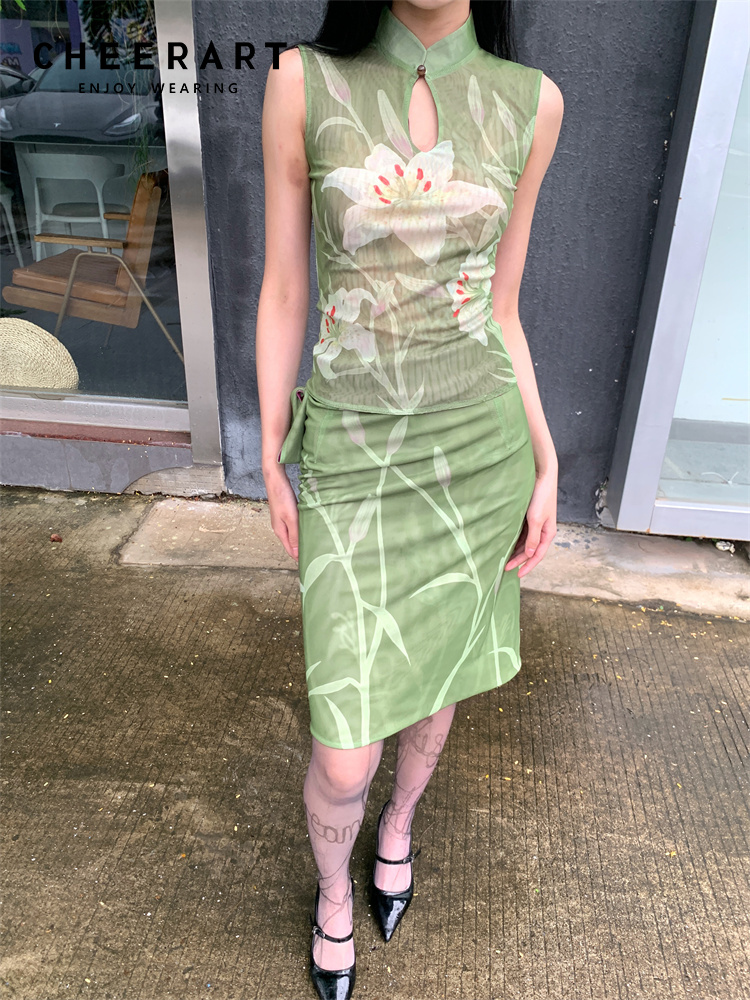CHEERART Two Piece Set For Wom - Vintage Fashion Fabrics 评论和价格