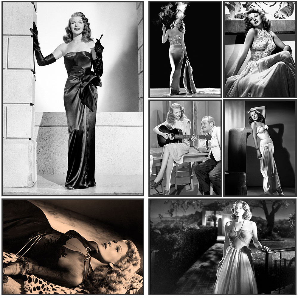 Rita Hayworth Poster,Black and - Vintage Fashion Photography 评论和价格