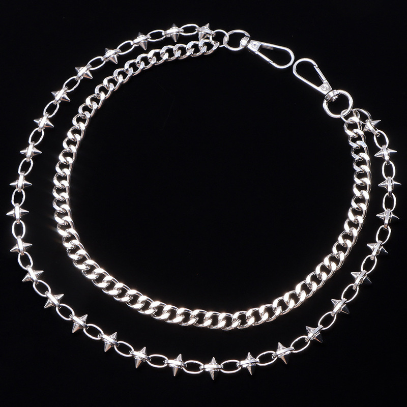 Dual Layer Metal Pants Chain S - Vintage Fashion Rings 评论和价格