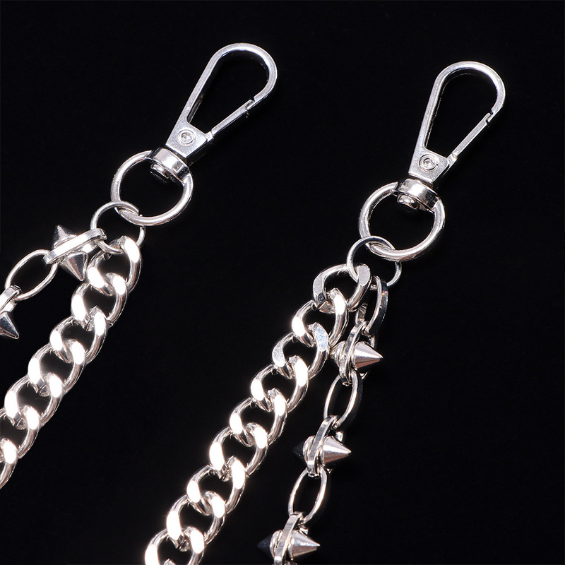 Dual Layer Metal Pants Chain S - Vintage Fashion Rings 评论和价格